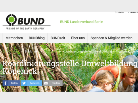 Projektsteckbrief-Koordinierungsstelle für Natur und Umweltbildung Treptow Köpenick