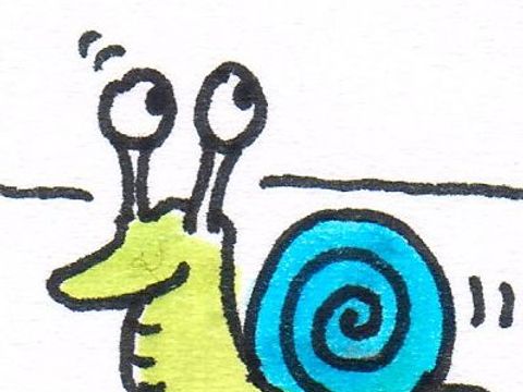 Cartoon Schnecke - von Eckehard Plum