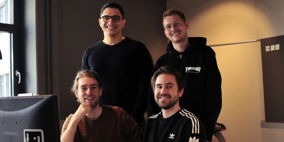 Luca Langenberg, Sandro Heuberger, Timo Falcke and Zwi Zausch of Toukana Interactive
