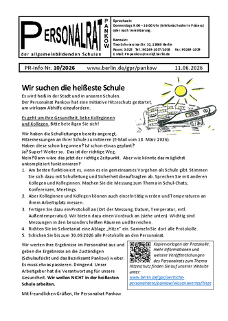 10/2026: Wir suchen die heißestes Schule