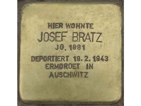 Stolperstein Josef Bratz (Bild: Stolpersteine-Initiative CW, Hupka)