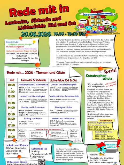 Flyer Rede mit in Lankwitz