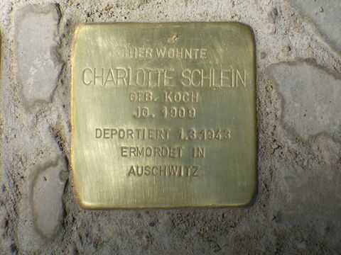 Stolperstein für Charlotte Schlein