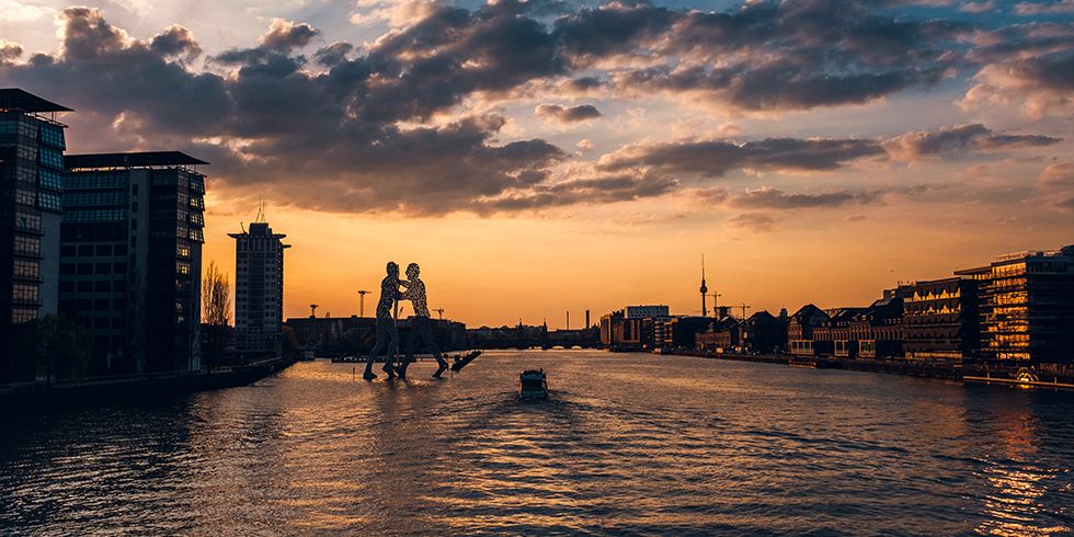 Sonnenuntergang Berlin Friedrichshain