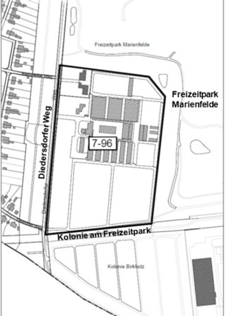 Geltungsbereich Bebauungsplan 7-96
