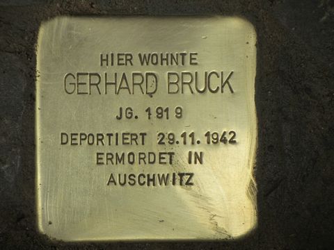 Stolperstein Gerhard Bruck (Bild: Stolpersteine-Initiative CW, Siebold)