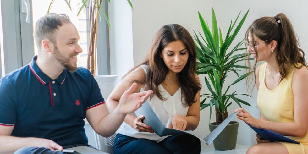 Bewerbende tauschen sich aus