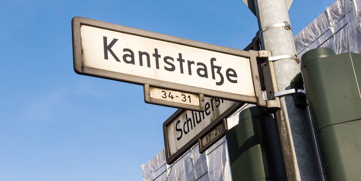Straßenschild "Kantstraße"