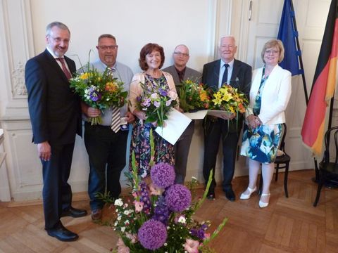 Gruppenbild der Geehrten