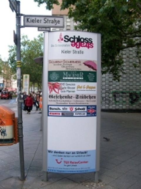 Infostelen Seitenstraßen