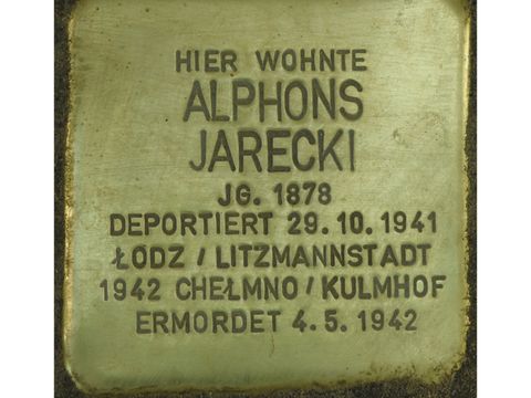 Stolperstein Alphons Jarecki