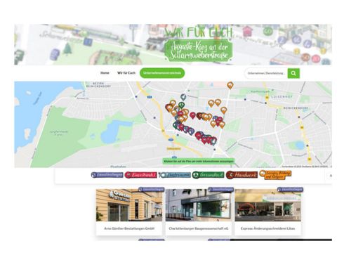 Die neue Website www.augustekiez.de (Bild: BA Reinickendorf)