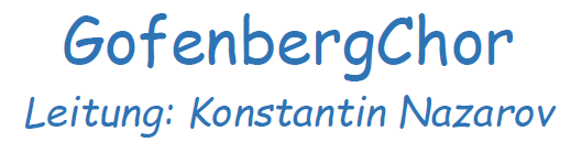 Logo Gofenberg-Chor