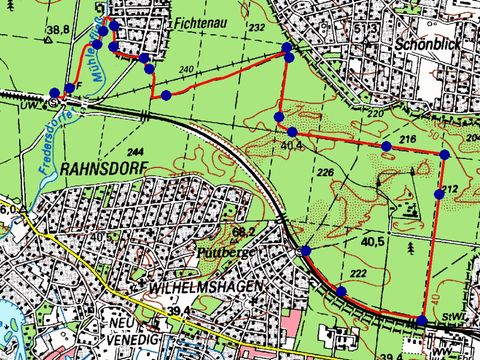 Wanderkarte (Bild: Berliner Forsten)