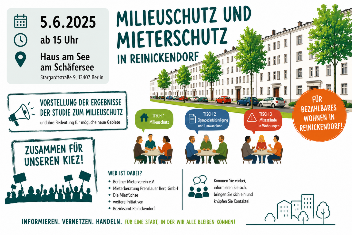 Veranstaltung Milieuschutz und Mieterschutz am 5.6.2026