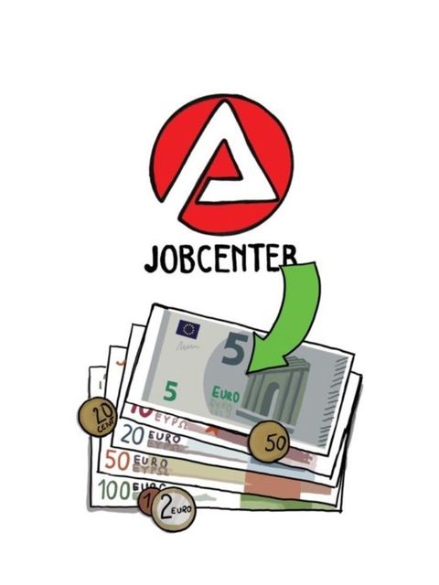 Piktogramm Jobcenter Geld