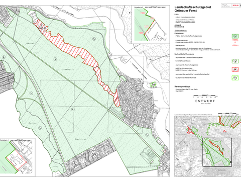 Landschaftsschutzgebiet Grünauer Forst - Einzelkarte (Bild: Senatsverwaltung für Umwelt, Mobilität, Verbraucher- und Klimaschutz)