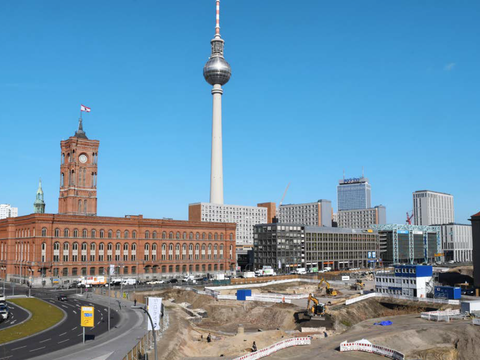 Der Molkenmarkt, direkt neben dem Roten Rathaus, ist derzeit eines der zentralen innerstädtischen Entwicklungsgebiete