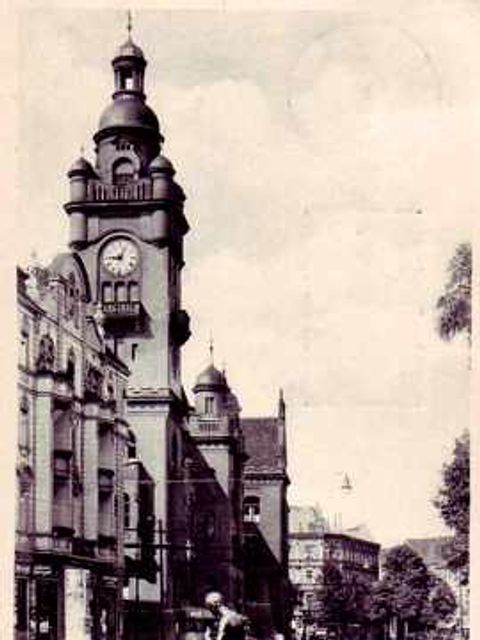 Historische Ansicht vom Rathaus Pankow