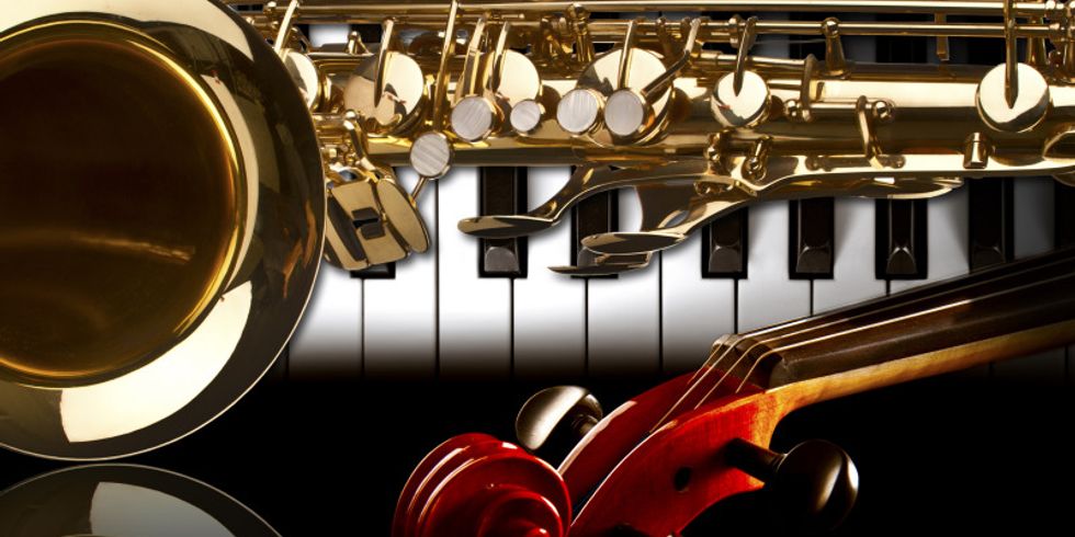 verschiedene Musikinstrumente