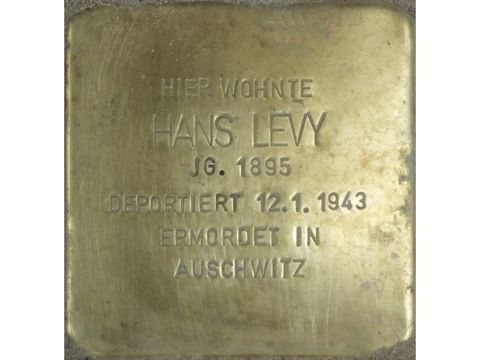 Stolperstein Hans Levy (Bild: Stolpersteine-Initiative CW, Hupka)