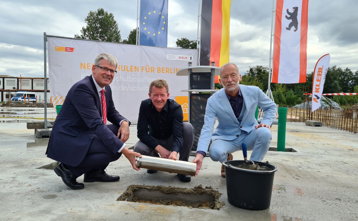 Grundsteinlegung Grundschule Goltz-/Mertensstraße
