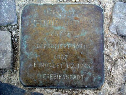 Stolperstein für Hedwig Nathan