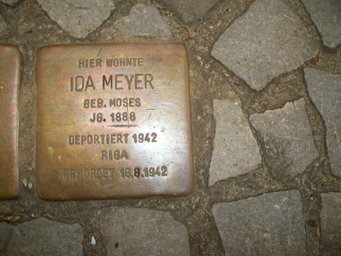 Stolperstein für Ida Meyer, 27.07.2011