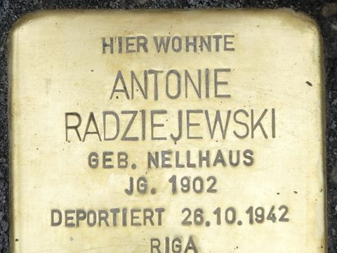 Stolperstein Antonie Radziejewski