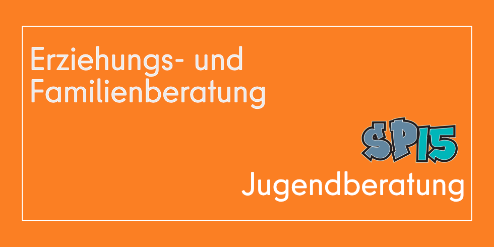 Eine Kachel mit der Aufschrift Erziehungs- und Familienberatung und Jugendberatung