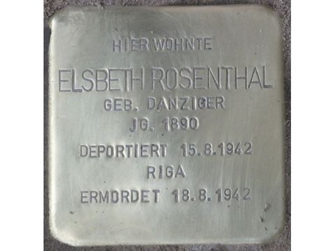 Stolperstein Elsbeth Rosenthal