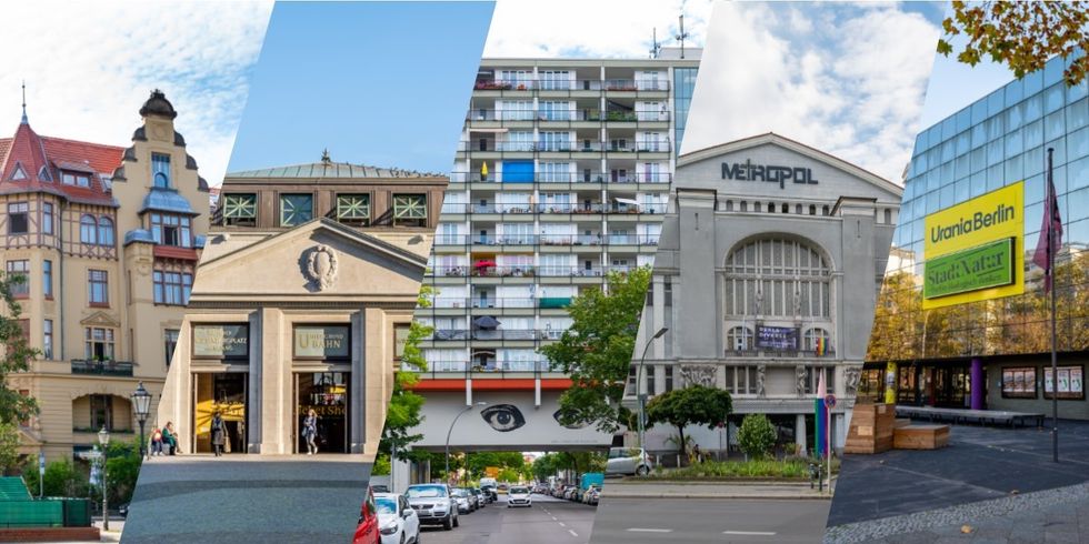 Collage aus mehreren Bildern aus Schöneberg Nord