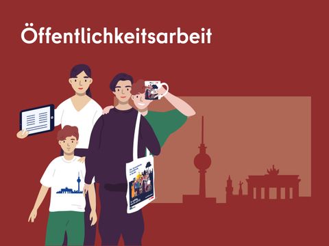 Illustration einiger Figuren mit Give-Aways