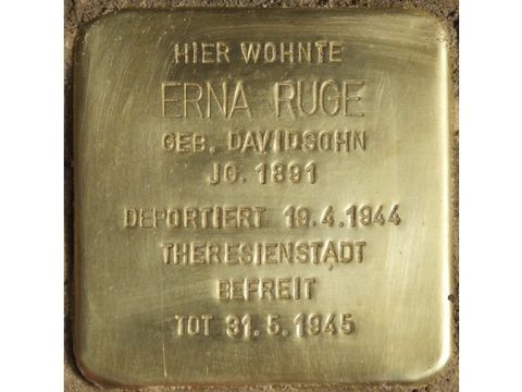 Stolperstein für Erna Ruge