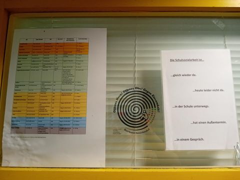 Büro der Schulsozialarbeit des Thomas-Mann-Gymnasiums