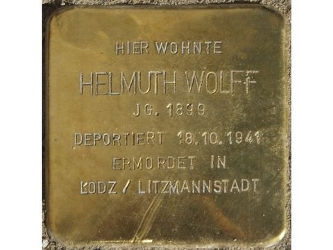 Stolperstein Helmuth Wolff (Bild: Stolpersteine-Initiative CW, Hupka)