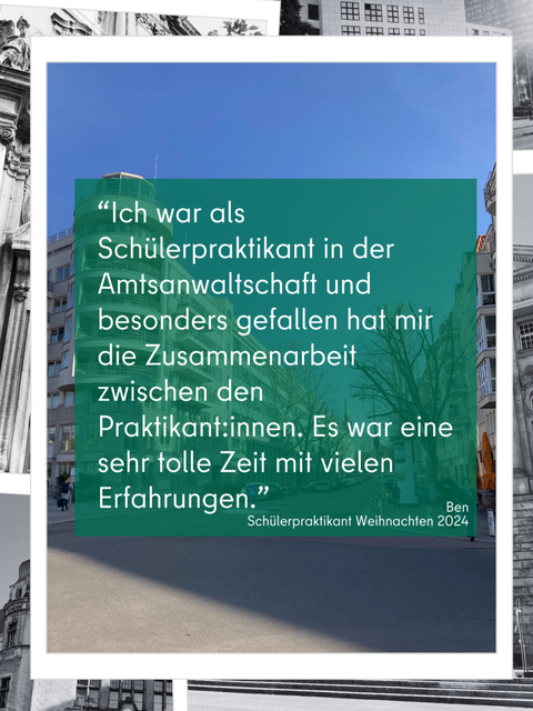 Ben's Praktikumsgelüster