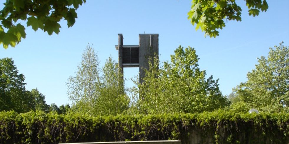 Ansicht vom Eingang zum Landschaftsfriedhof Gatow