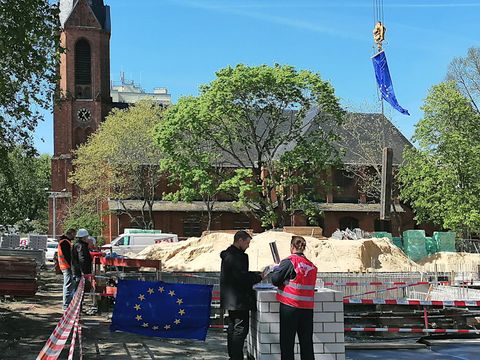 Grundsteinlegung Jugend- und Stadtteilzentrum AVA