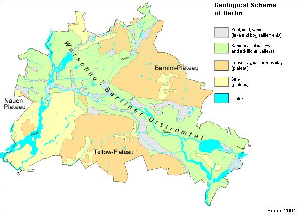 Fig. 5: Geological Outline Map of Berlin