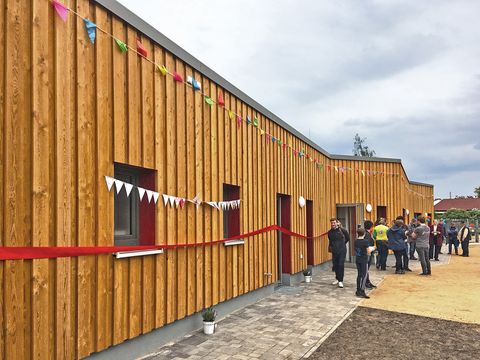 Das neue Haupthaus des Abenteuerspielplatz Waslala ist in nachhaltige Holzbauweise entstanden