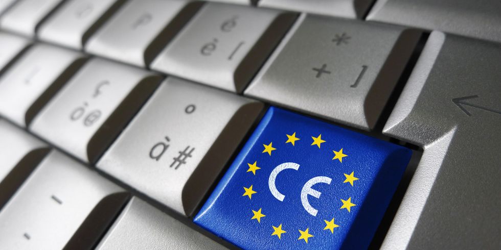 Die Europäische Union Flagge CE-Zeichen