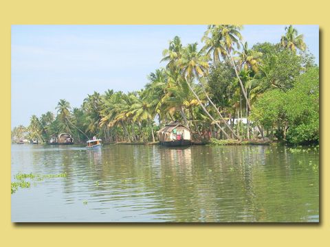 In den Backwaters von Kerala