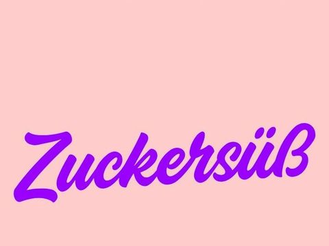 Zuckersüß Schriftzug