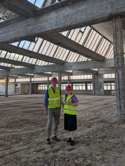 Matthias Menger (Geschäftsführer von ringberlin) und Bezirksstadträtin Eva Majewski (Bild: Eva Majewski)