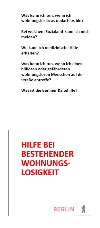 Titelblatt bestehende Wohnungslosigkeit