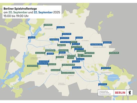 Spielstraßenaktionstage Lageplan (Bild: Senatsverwaltung für Mobilität, Verkehr, Klimaschutz und Umwelt)