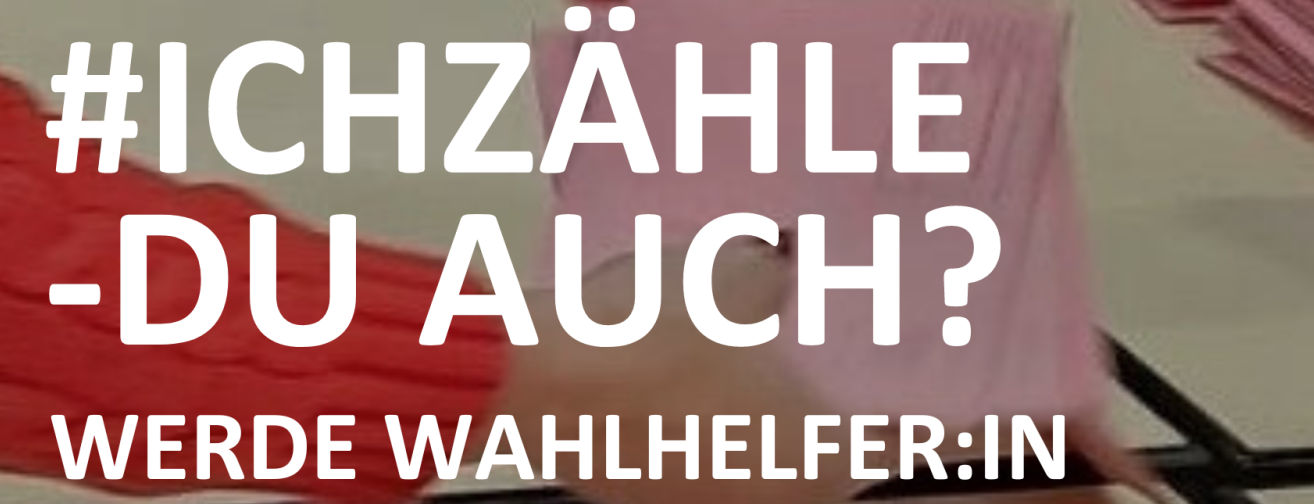 Ich zähle - du auch - Aufruf Wahhelfer
