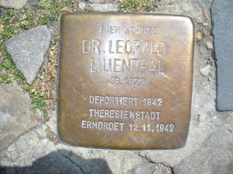Stolperstein für Dr. Leopold Lilienthal