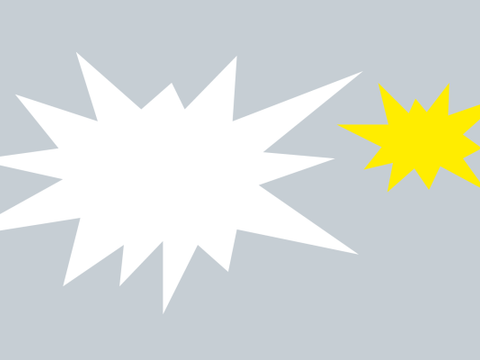 Explosionen im Comic-Stil